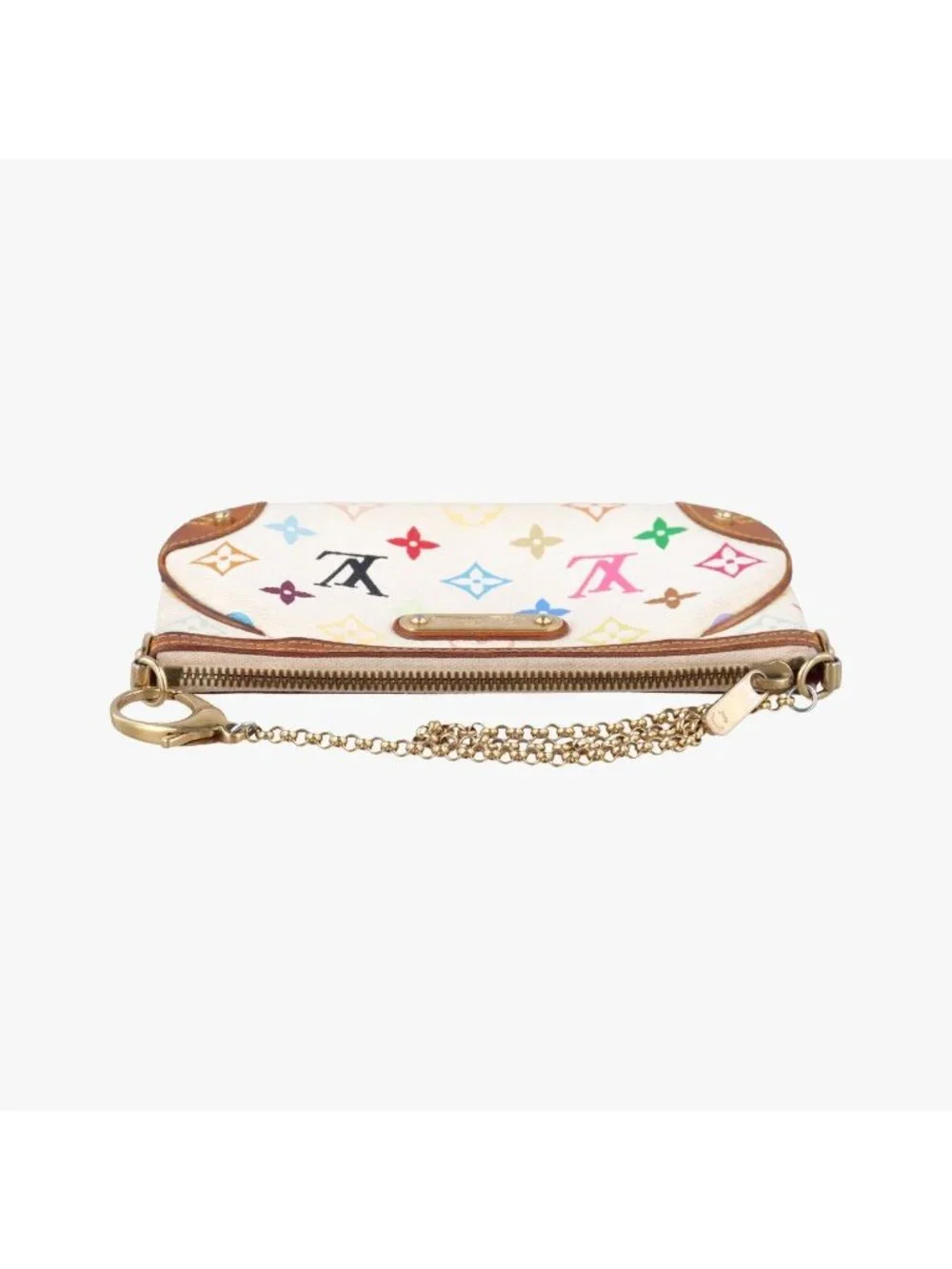 Louis Vuitton Pochette Mirror MM Blanc Monogram Multicolor Shoulder Bag